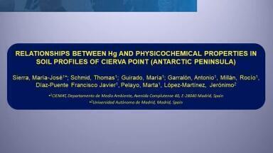 Relationships between Hg and physicochemical properties in soil profiles of Cierva Point (Antarctic Peninsula)